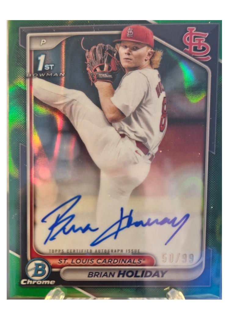 2024 Bowman Draft Chrome Prospect Autographs Brian Holiday #CPA-BHO card
