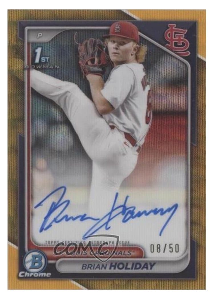 2024 Bowman Draft Chrome Prospect Autographs Brian Holiday #CPA-BHO card