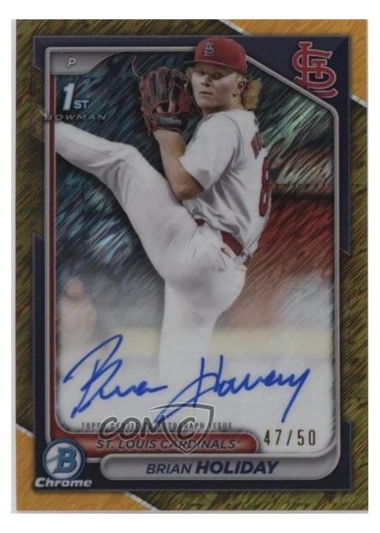 2024 Bowman Draft Chrome Prospect Autographs Brian Holiday #CPA-BHO card