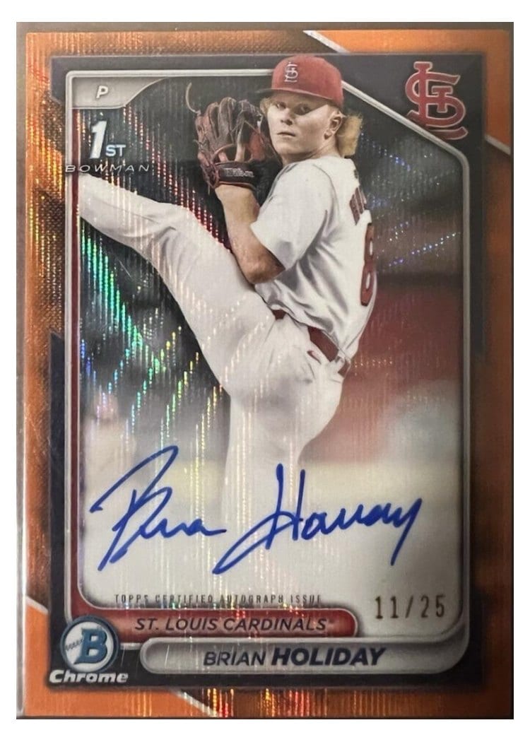 2024 Bowman Draft Chrome Prospect Autographs Brian Holiday #CPA-BHO card