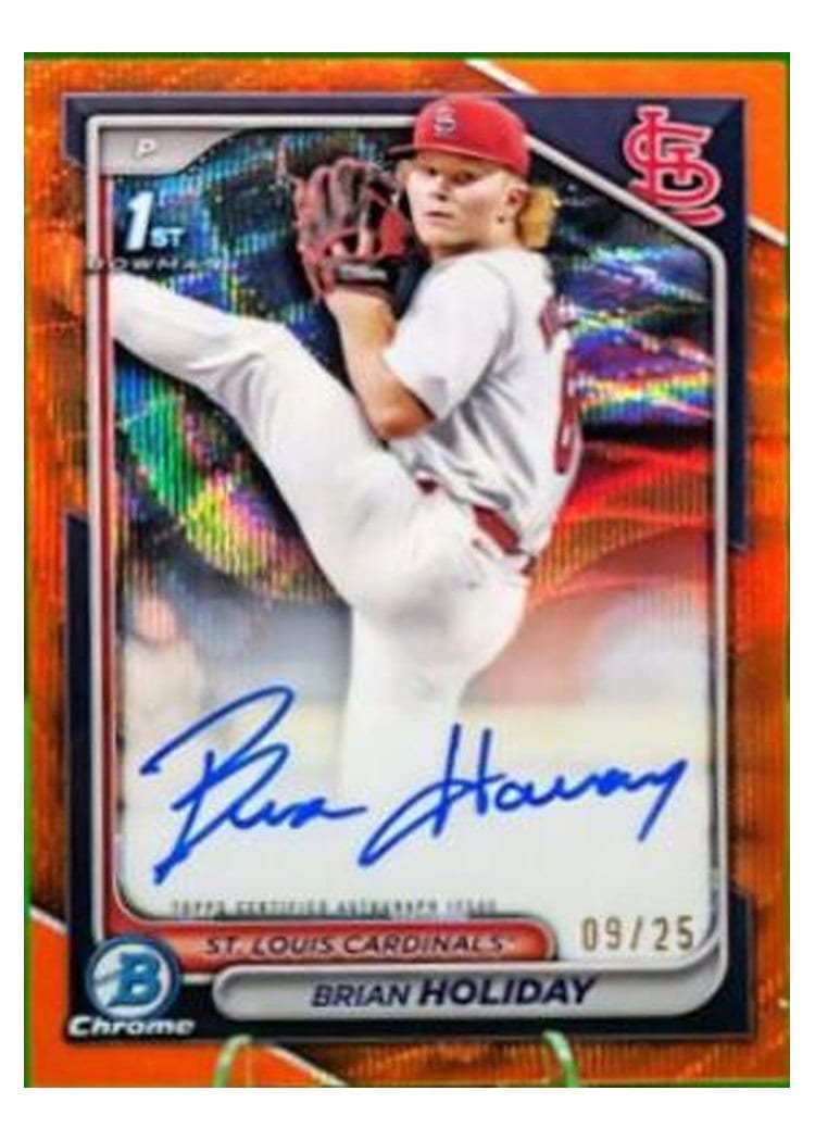 2024 Bowman Draft Chrome Prospect Autographs Brian Holiday #CPA-BHO card
