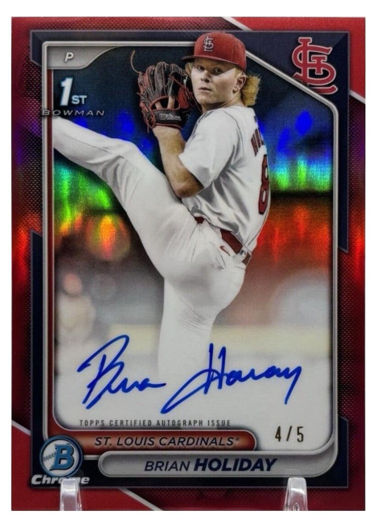 2024 Bowman Draft Chrome Prospect Autographs Brian Holiday #CPA-BHO card