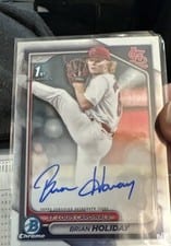 2024 Bowman Draft Chrome Prospect Autographs Brian Holiday #CPA-BHO card