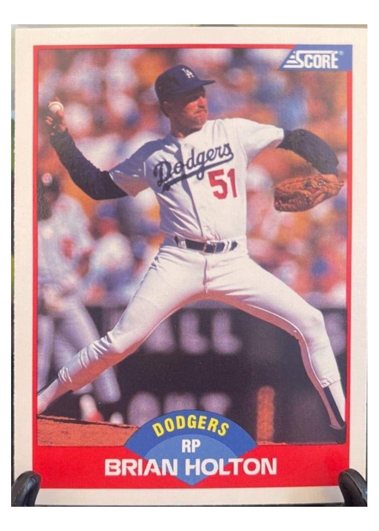 1989 Score Brian Holton #507 card