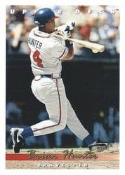 1993 Upper Deck Base Set Brian Hunter #582 card