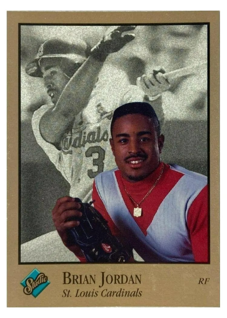 1992 Studio Brian Jordan #93 card