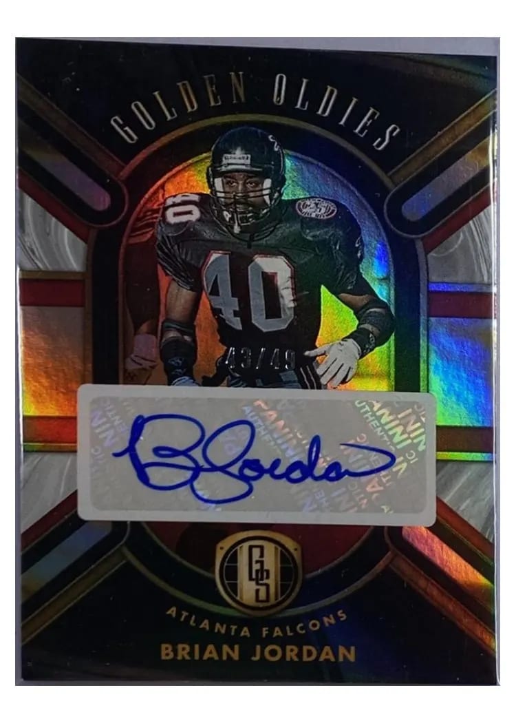 2024 Panini Gold Standard Golden Oldies Autograph Brian Jordan White Gold #GO-BJN card