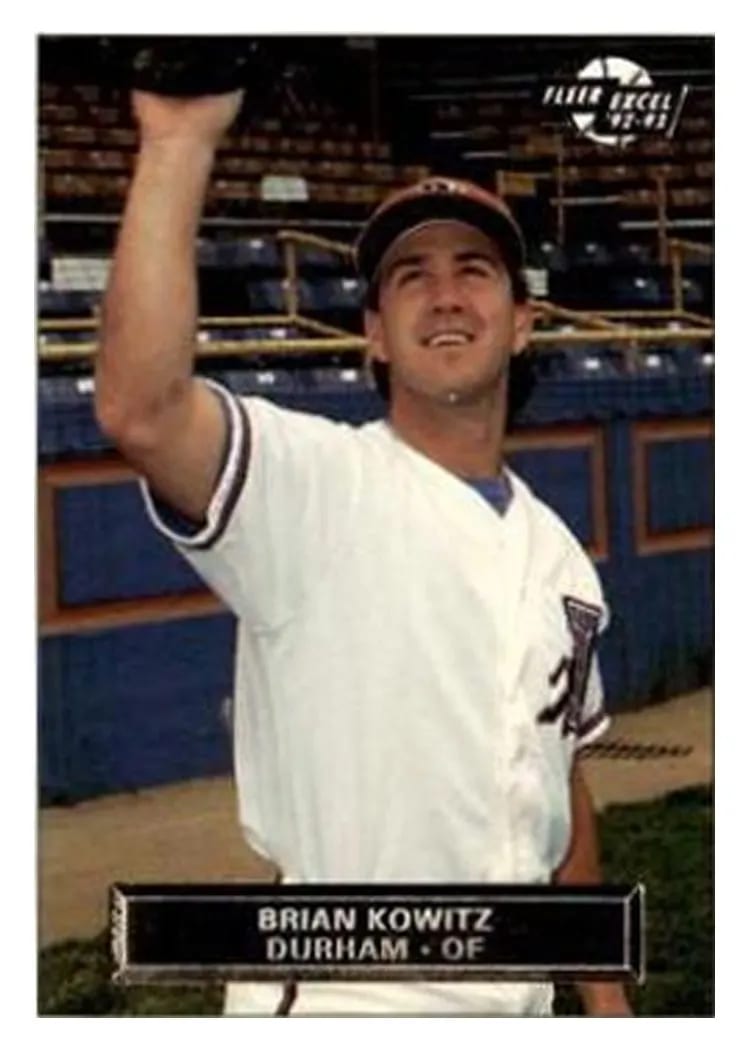 1992 Fleer Excel Brian Kowitz #4 card