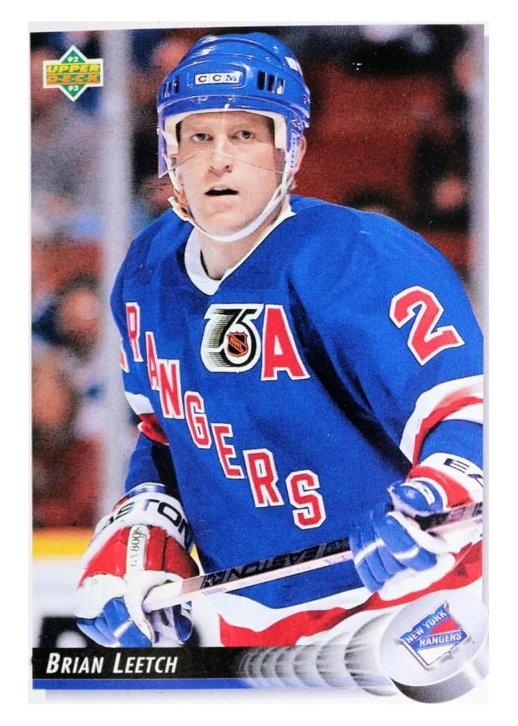 1992 Upper Deck Brian Leetch #284 card