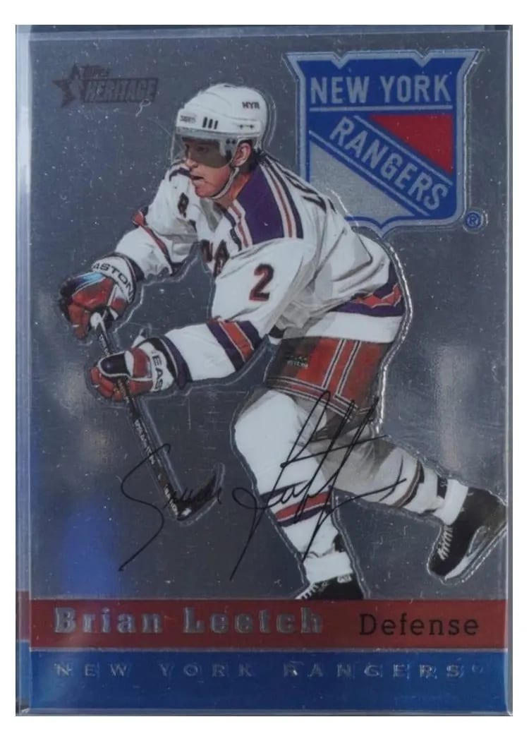 2000 Topps Heritage Brian Leetch #56 card