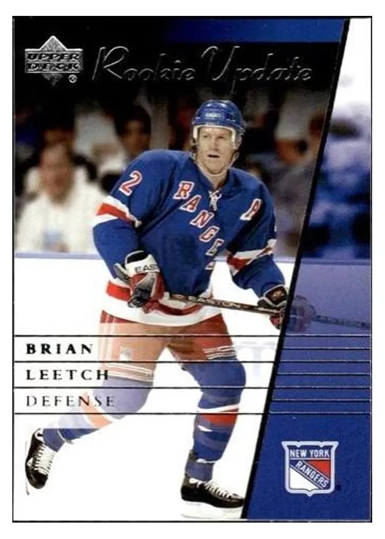 2002 Upper Deck Rookie Update BRIAN LEETCH #68 card