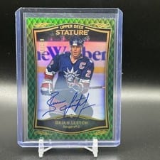 2024-25 Upper Deck Stature 2023-24 Base Update Auto Brian Leetch #28 card