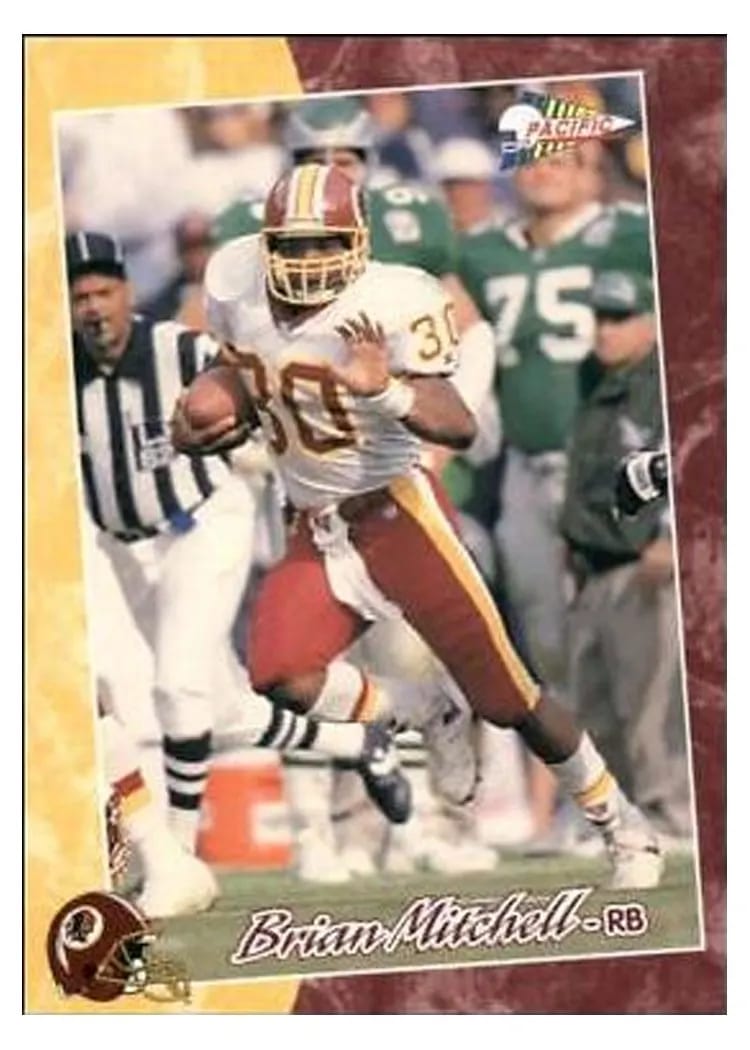 1993 Pacific Brian Mitchell #37 card