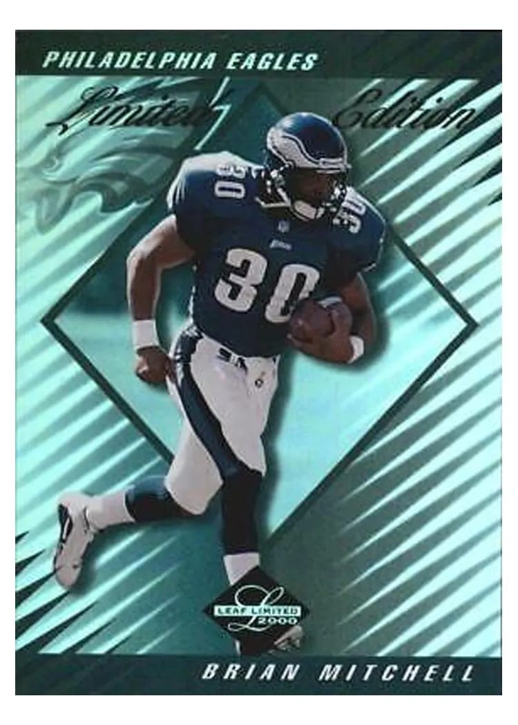 2000 Leaf Limited Brian Mitchell #55 card
