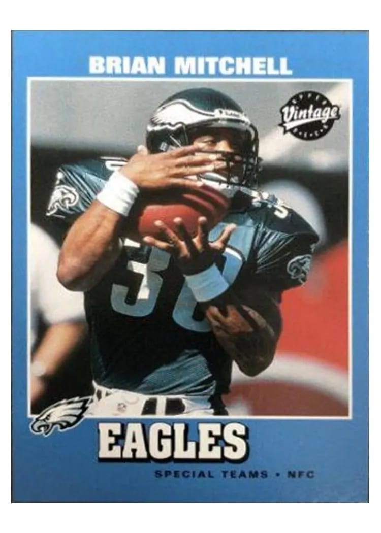 2001 Upper Deck Vintage Brian Mitchell #132 card