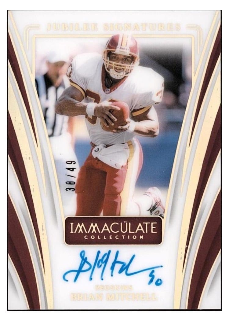 2024 Panini Immaculate Collection Jubilee Signatures Brian Mitchell #14 card