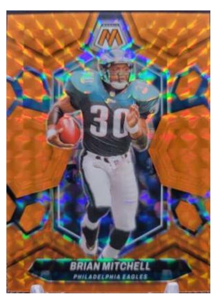 2024 Panini Mosaic Base Set Brian Mitchell Orange #227 card