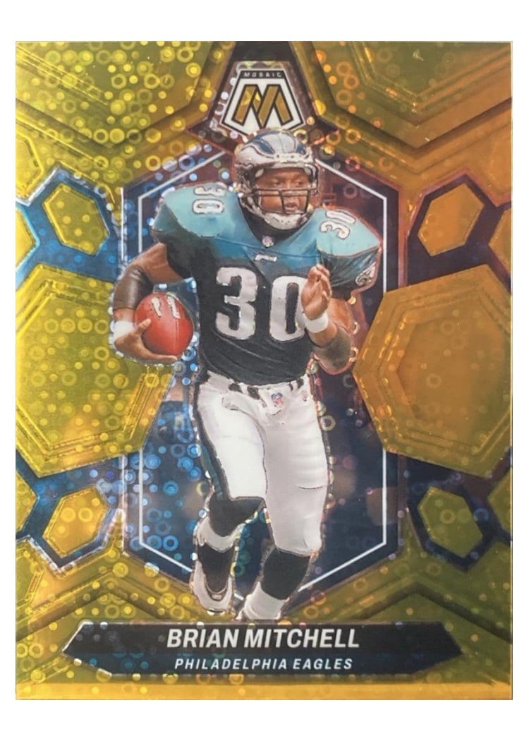 2024 Panini Mosaic Base Set Brian Mitchell No Huddle Gold #227