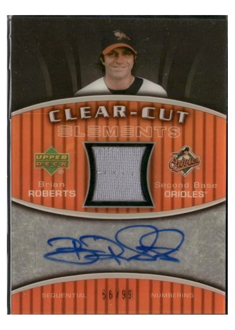 2007 Upper Deck Elements Clear Cut Autograph Brian Roberts #CCE-BR card