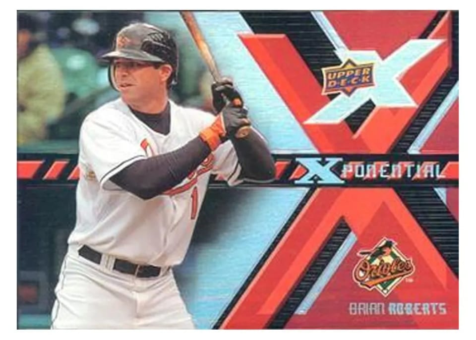 2008 Upper Deck X Xponential Brian Roberts #X-BR card