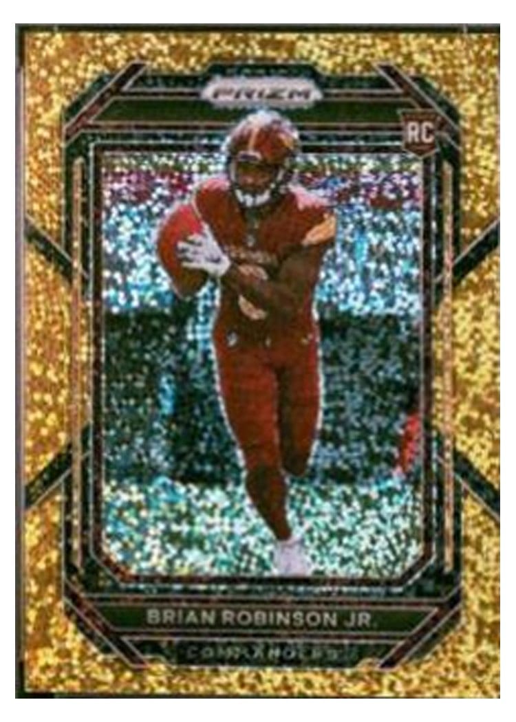 2022 Panini Prizm Base Set Brian Robinson Jr. Gold Sparkle #321 card