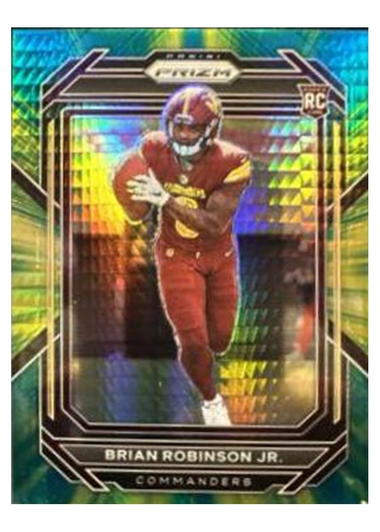 2022 Panini Prizm Base Set Brian Robinson Jr. Hyper #321 card