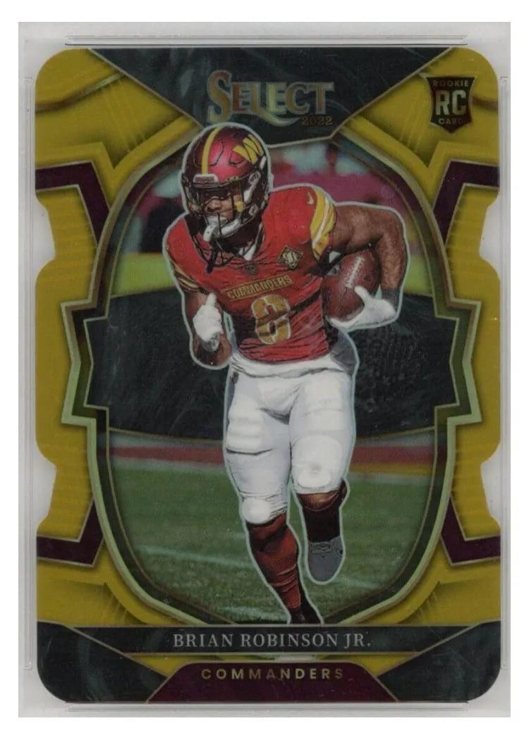 2022 Panini Select Base Set Brian Robinson Jr Gold Die Cut #78 card