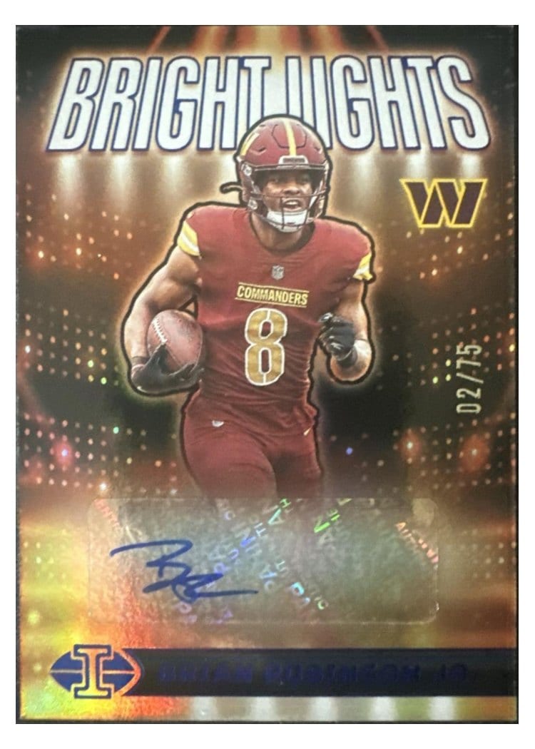 2024 Panini Illusions Bright Lights Signatures Brian Robinson Jr. #27 card
