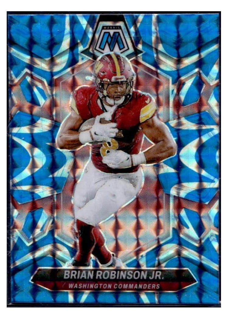 2024 Panini Mosaic Base Set Brian Robinson Jr. Blue Reactive #219 card
