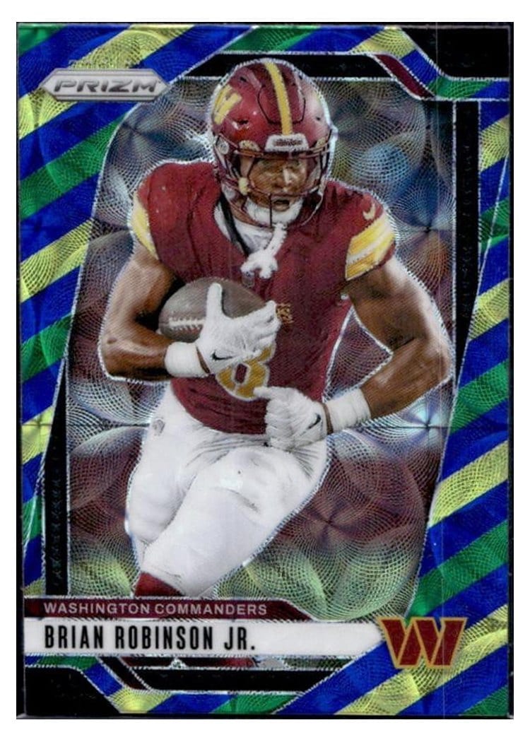 2024 Panini Prizm Base Set Brian Robinson Jr. Choice Blue Yellow Green #288 card