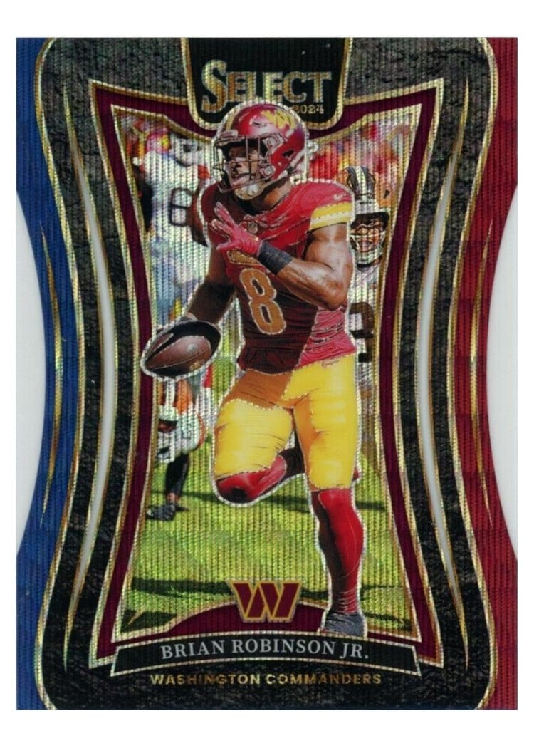 2024 Panini Select Base Set Brian Robinson Jr. Tri-Color Prizm #312 card