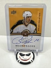 2023-24 Upper Deck Boston Bruins Centennial Bear Tracks Autographs Brian Rolston #BT-RO card