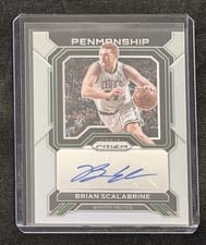 2022-23 Panini Prizm Penmanship Brian Scalabrine #PNM-BSC card