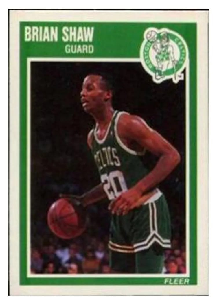 1989 Fleer Brian Shaw #14 card