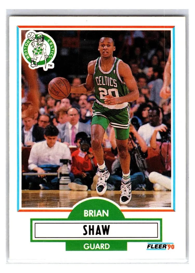 1990 Fleer Update Brian Shaw #U-9 card