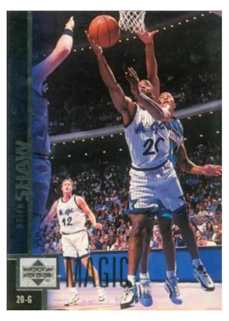 1997 Upper Deck Brian Shaw #91 card
