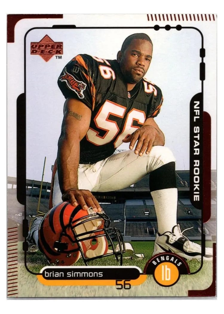 1998 Upper Deck Brian Simmons #15 card