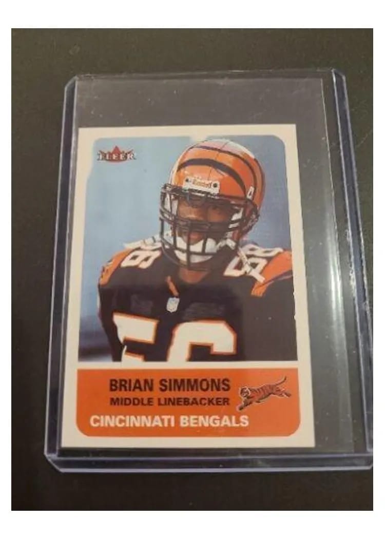 2002 Fleer Brian Simmons #2 card