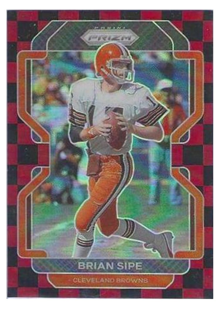 2021 Panini Prizm Base Set Brian Sipe Black and Red Checker Prizm #268 card