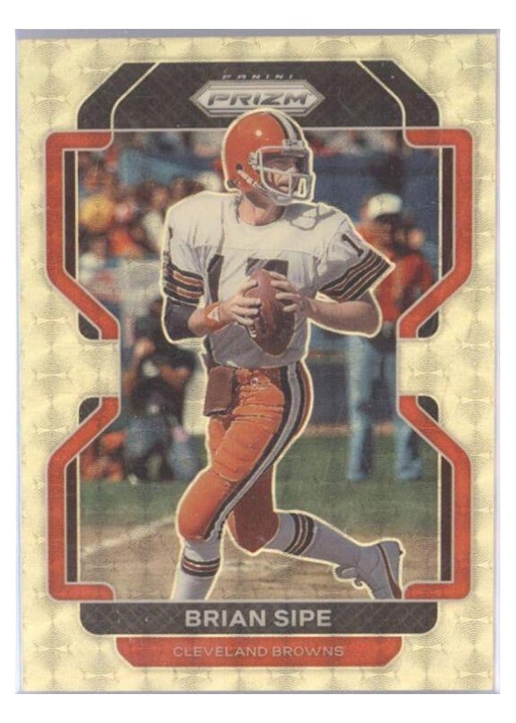 2021 Panini Prizm Base Set Brian Sipe Gold Vinyl Prizm #268 card