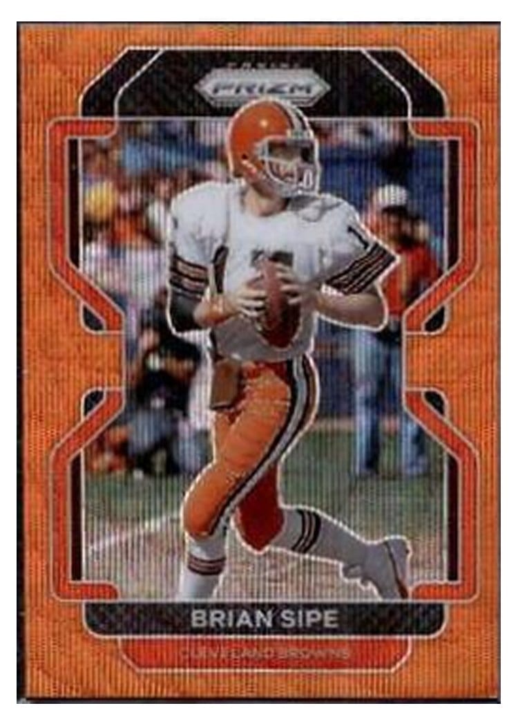 2021 Panini Prizm Base Set Brian Sipe Orange Wave Prizm #268 card