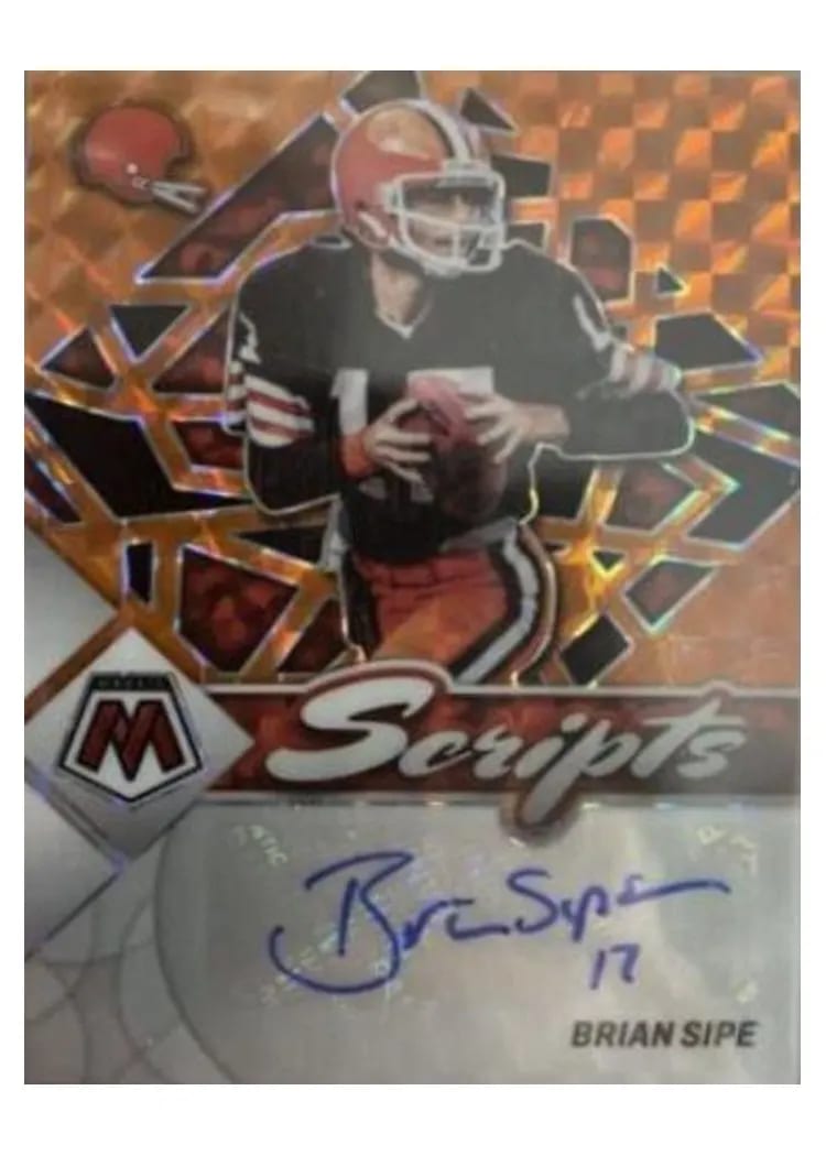2022 Panini Mosaic Scripts Brian Sipe #S-BS card