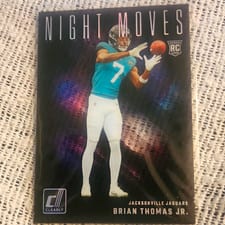 2024 Clearly Donruss Night Moves Brian Thomas Jr. #5 card