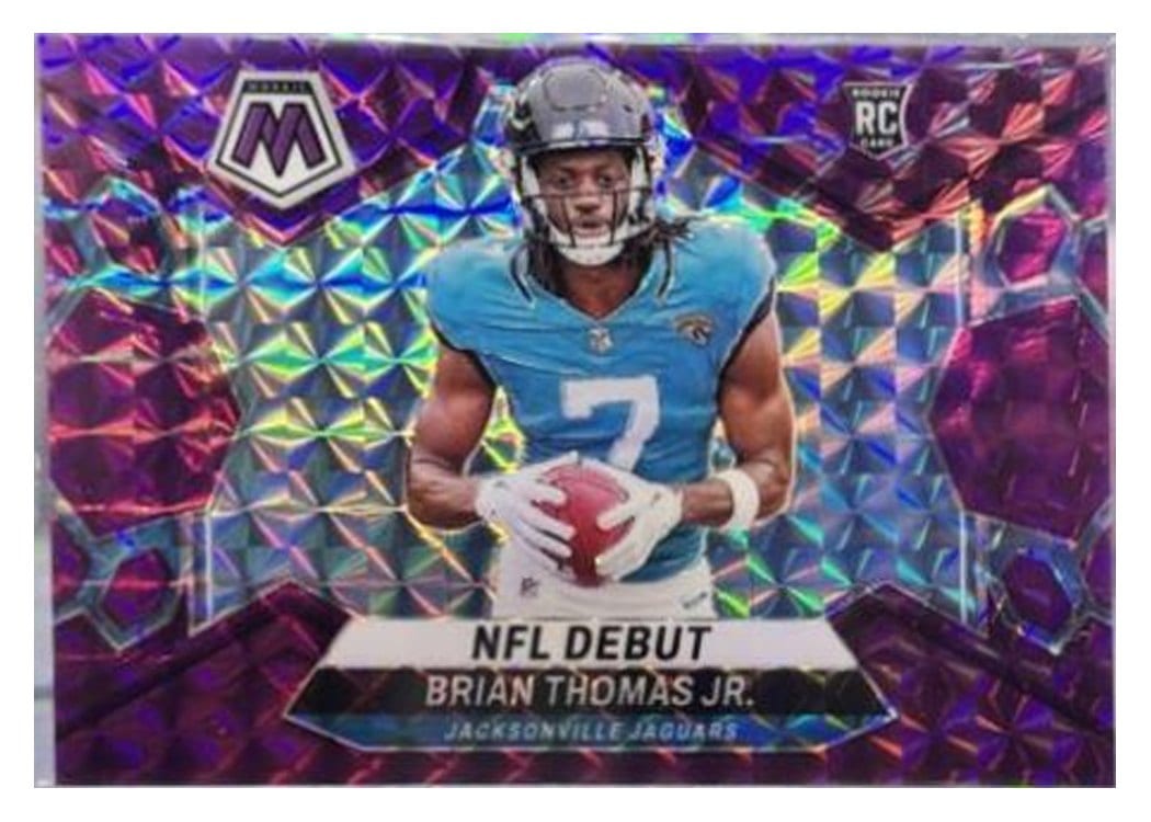 2024 Panini Mosaic Base Set Brian Thomas Jr. Purple #282 card