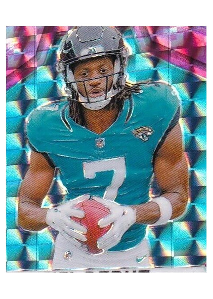 2024 Panini Mosaic Base Set Brian Thomas Jr. Pink Fluorescent #282 card