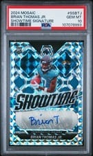 2024 Panini Mosaic Showtime Signatures Brian Thomas Jr. #SS-BTJ