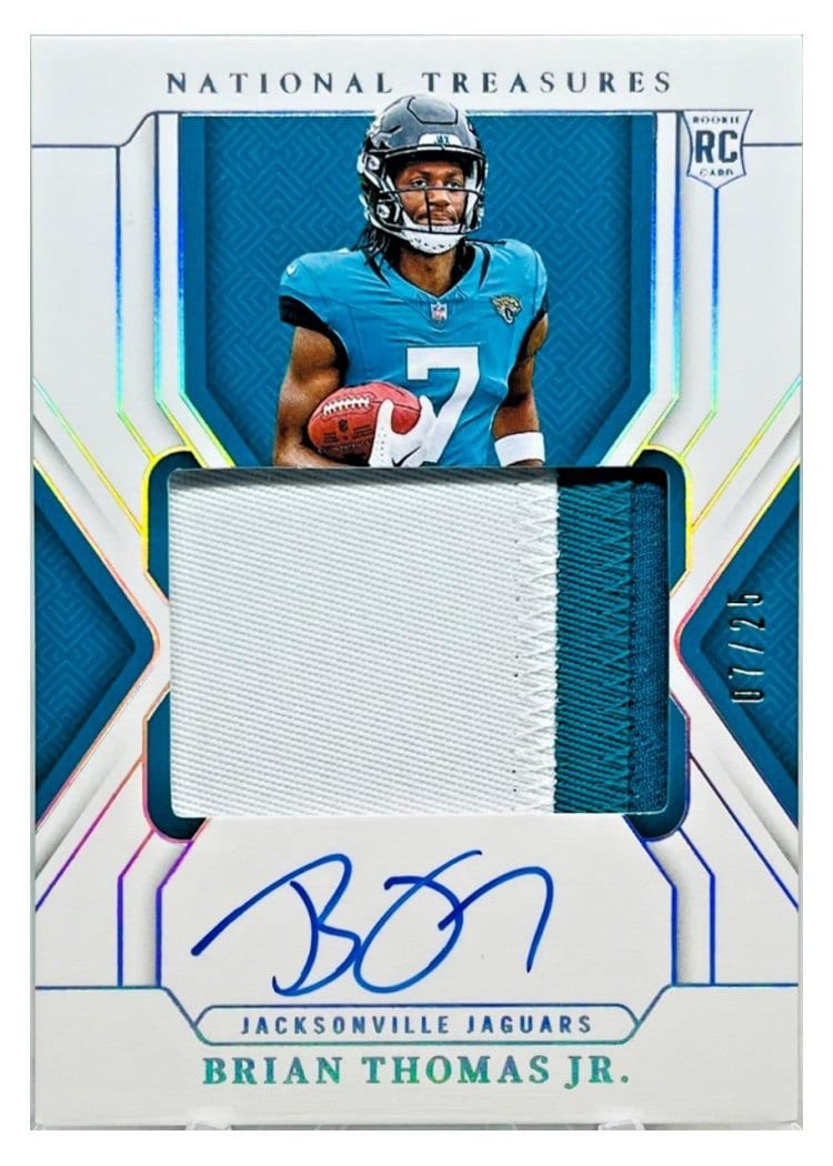 2024 Panini National Treasures Base Set Brian Thomas Jr. #158 card