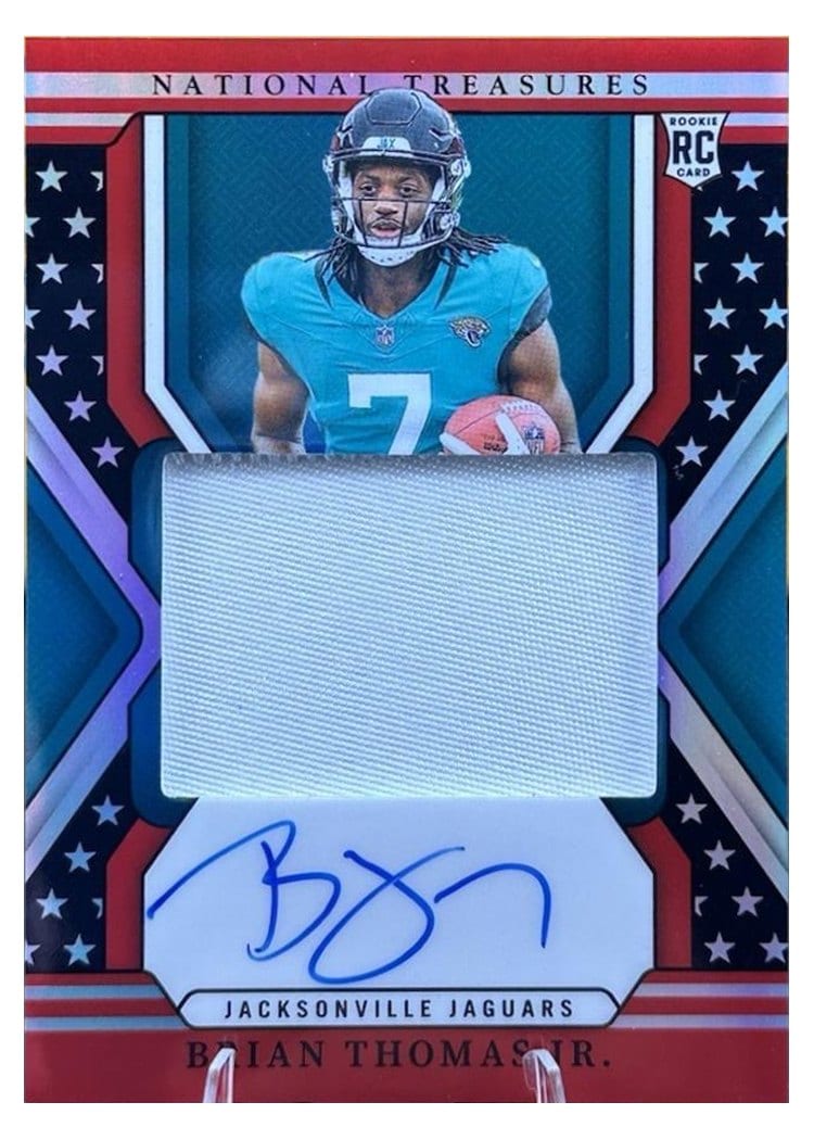 2024 Panini National Treasures Base Set Brian Thomas Jr. #158 card