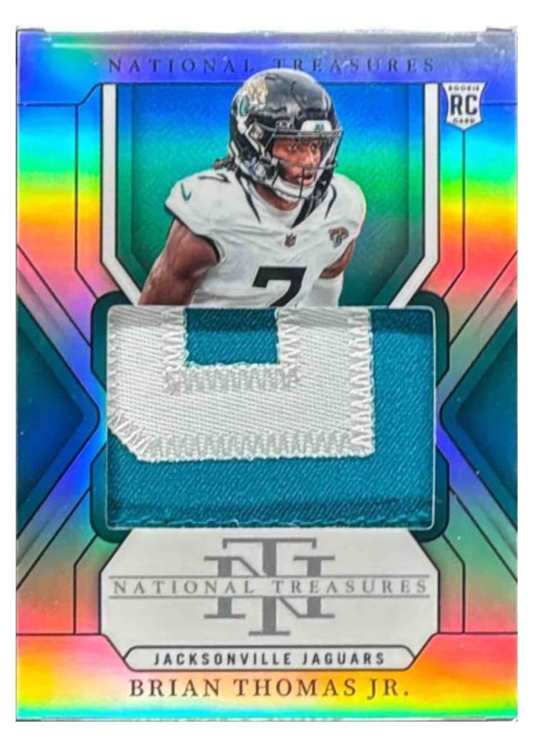 2024 Panini National Treasures Base Set Brian Thomas Jr. #217 card