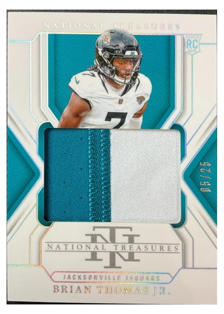 2024 Panini National Treasures Base Set Brian Thomas Jr. #217 card